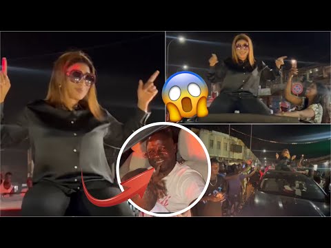 Du jamais vue, caravane de Aida samb en gambie avec un bain de foule énorme venu supporter la star