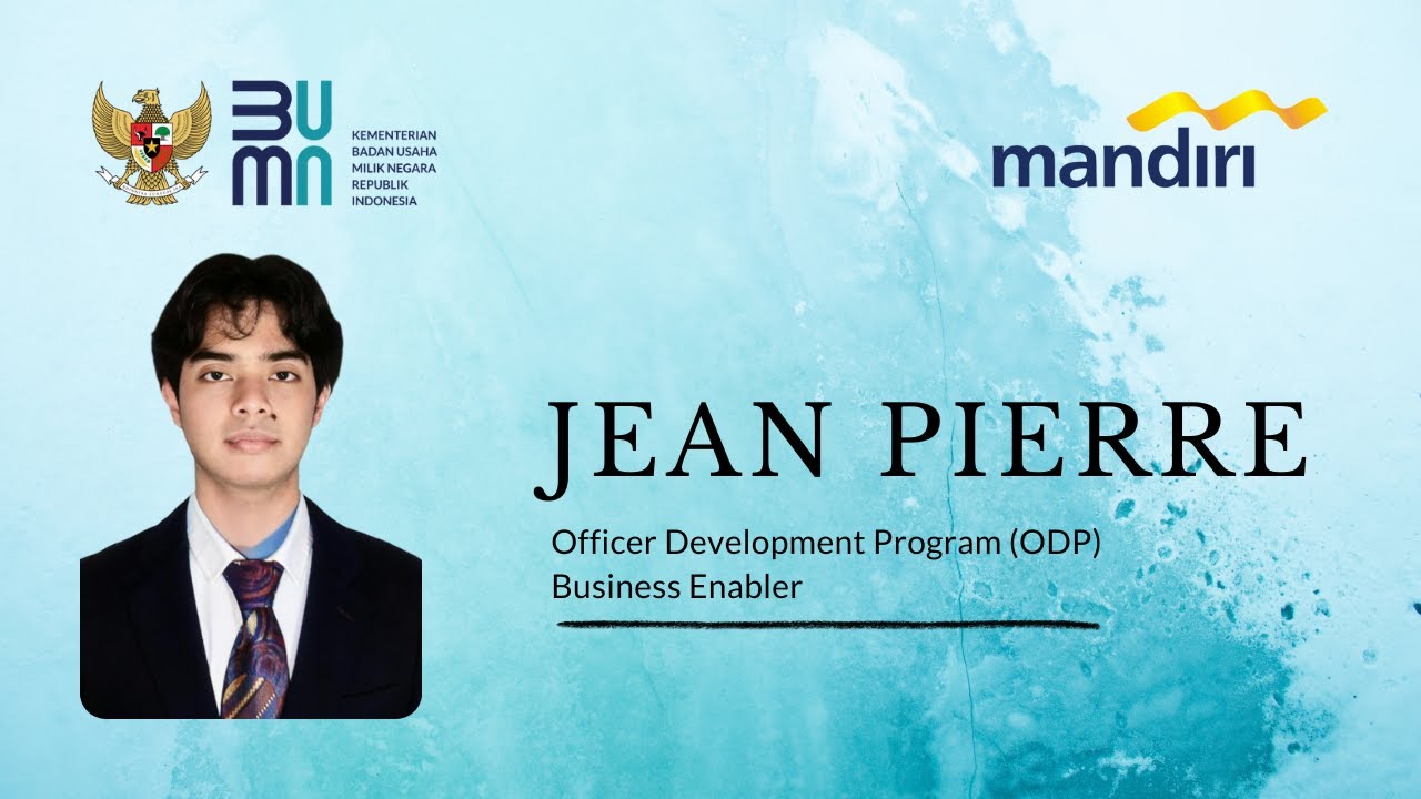 Officer Development Program (ODP) Business Enabler | Jean Pierre - YouTube