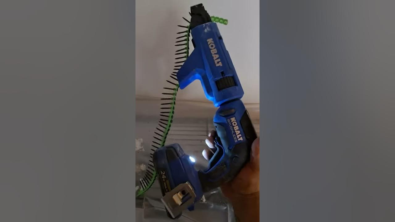 kobalt 24v drywall screw gun YouTube