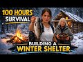 100 Hours in the Winter Wilderness  Building a Tree Shelter &amp; Surviving the Cold