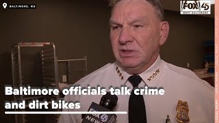 Baltimore officials talk crime and dirt bikes with residents at Coppin State University