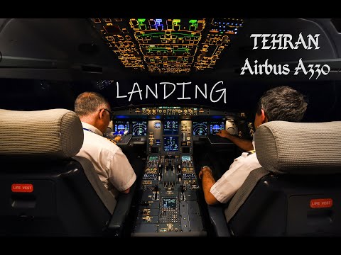 Iran Air Airbus A330-200 Landing at Tehran IKA