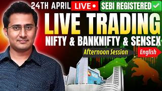 🔴Live Nifty intraday trading | sensex live trading | Live options trading | 24 April Part 2