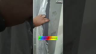 hidden door detail l door stopper placement #engineering #construction #interiordesign
