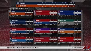 The latest news, broken into three segments, from mlb's virtual
league. segment 1: recaps ( 2: standings 3: league leaders