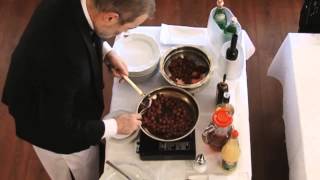 To flambé