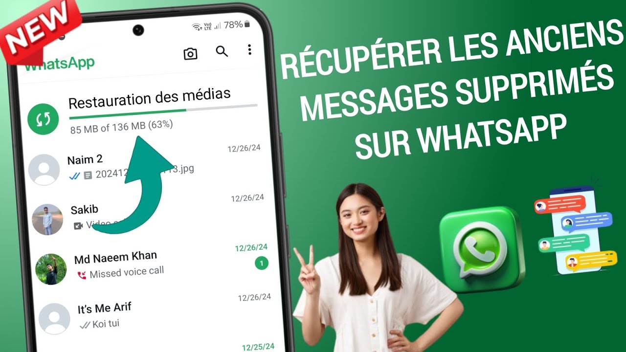 Comment récupérer des discussions supprimées sur Whatsapp sans