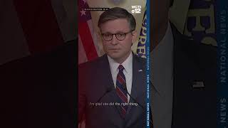 Speaker of The House Mike Johnson speaks after Secret Service director resigns