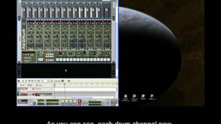 Reason Demonstration Part 1 - Mixer setup and Channel isolation.avi