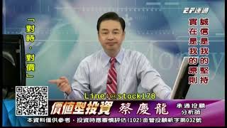20191015 1600 蔡慶龍 價值型投資