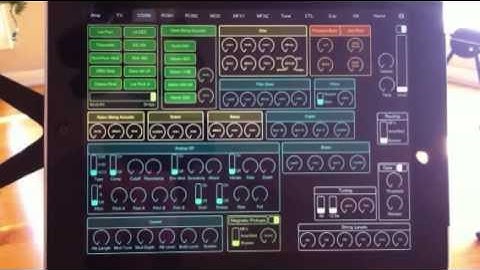 TouchOSC for Roland GR55, Part 3 - Amp, COSM, and FX settings