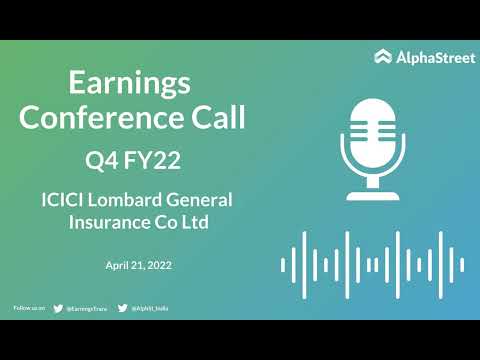 ICICI Lombard General Insurance Company Limited Q4 FY22 Earnings Concall