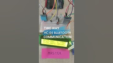 Two way Communication between two HC-05 Bluetooth