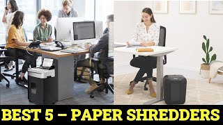 Top 5 Paper Shredders For Home & Office Use of 2025