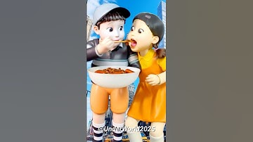 Squid Game AI Black bean noodles ASMR #squidgame #squidgame2 #ai #asmr