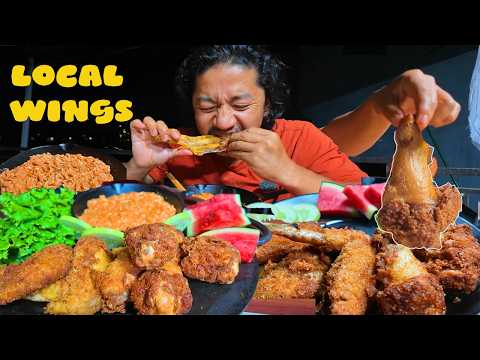 Kada fried local wings, Cheese Ramen | Hard wings parechha