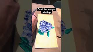 A Very Quick Painting: Hydrangea