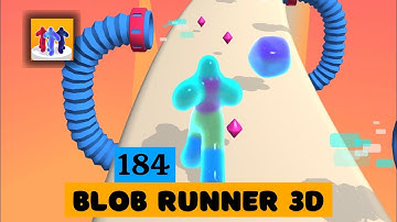 Blob Runner 3D level - 184 (ALL level walkthroughs Android, IOS gameplay)