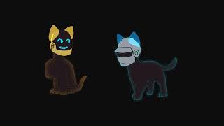 Daft Punk cats vibing
