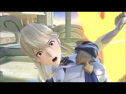 スマブラSP　カムイ（下半身大ダメージ表情）にモンキーフリップ