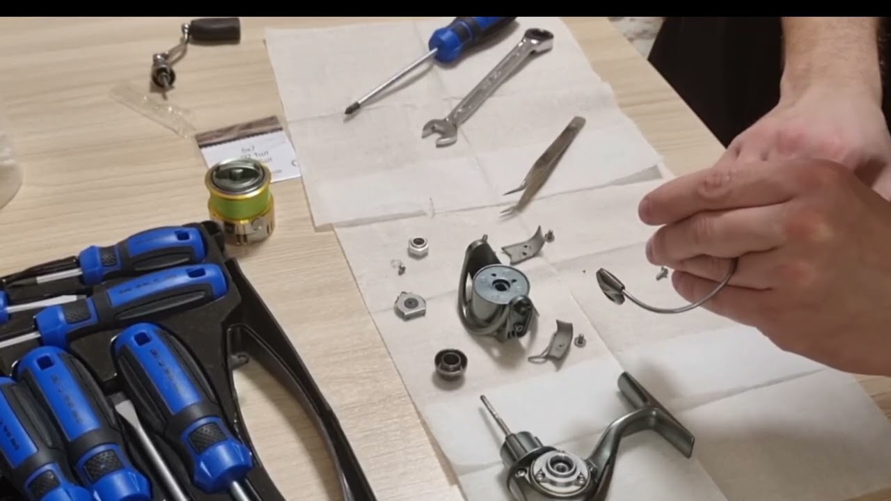 Disassembly and wash the rotor of the Tsurinoya fs-80 coil 