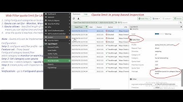Fortigate Qouta limit