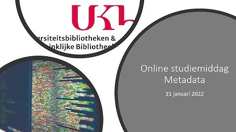 BIBFRAME en BIBFRAME editor bij de Library of Congress (Engelstalig)