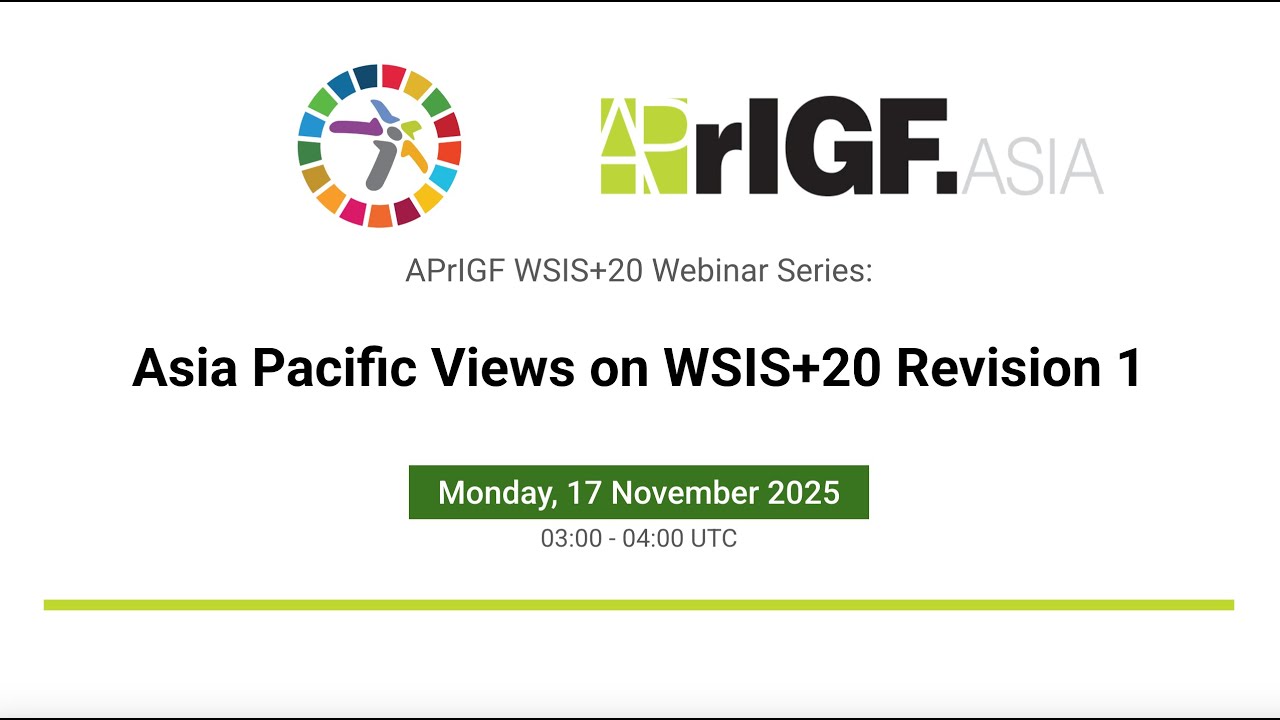 Asia Pacific Views on WSIS+20 Revision 1