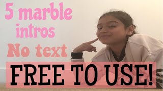 5 Tumblr Marble Intro Templates No Text - Free To Use