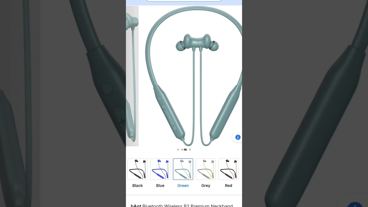 bAot Bluetooth Wireless B2 Premium Neckband With 50Hrs Playback Clear Sound, DeepBass Bluetooth