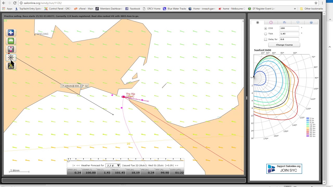 Virtual Race - SailOnLine guide