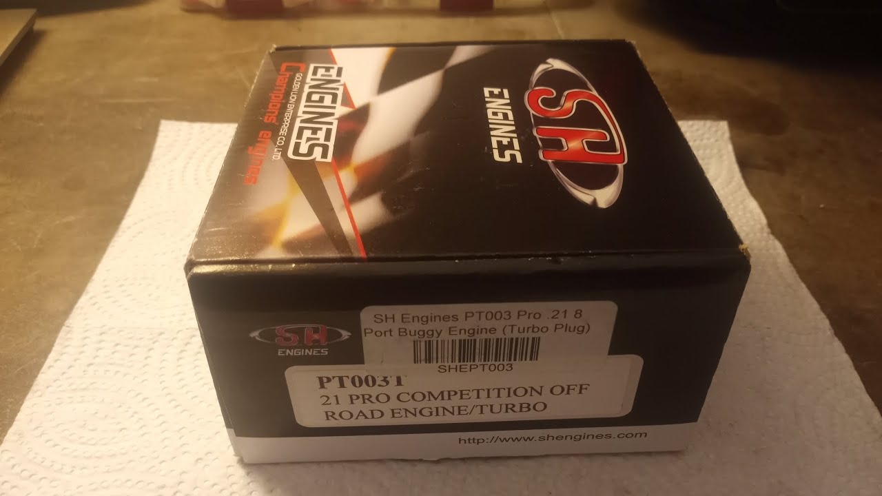Let's take a look at the SH PT003 .21 8 port competition off road nitro engine turbo bump start