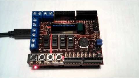 Chipkit Basic I/O Shield screen program