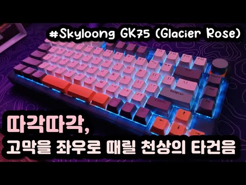【SLOW ASMR】 Skyloong GK75⌨️ | Skyloong Glacier Rose | Keyboard Typing ASMR | No ADs No Talking😴