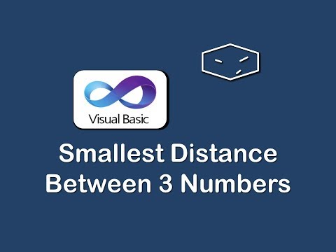 smallest distance between 3 numbers in vb.net
