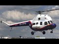 Прилет вертолета Ми-2 "Борисфен" (МАРЗ) на выставку HeliRussia-2021 в Крокус-Экспо / Helicopter /
