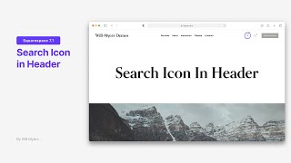Search Icon in Header for Squarespace 7.1