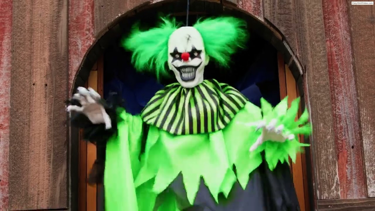4 FT HANGING ANIMATED CLOWN