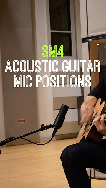 Acoustic Guitar Mic Positions with the Shure SM4 #shure #microphones #recording #guitar #acoustic