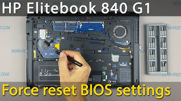 How to Hard Reset BIOS on HP EliteBook 840 G1 | CMOS Battery Replacement