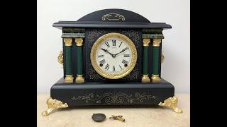 Antique Sessions Hammer on Coil Chime Mantel Clock | Item# 2372 - Adelaide Clocks