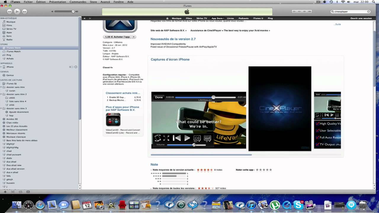 Mettre des films Avi , Xvid sur votre iPhone,iPodTouch,iPad YouTube