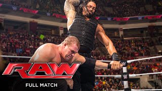 FULL MATCH - Roman Reigns \& Daniel Bryan vs. Kane \& Big Show: Raw, Feb. 9, 2015