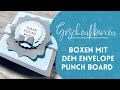 Geschenkbox in beliebiger Grösse mit dem Enveloppe Punchboard selber basteln