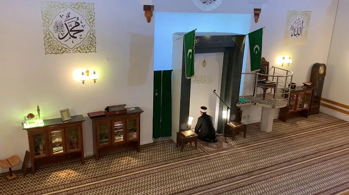 Isha prayer in empty  Sarajevo mosque during  the COVID-19 pandemic