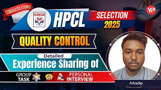 Arkadip sharing HPCL Group task & Interview experience, selected candidate | Prepare with YourPedia