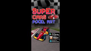 Racing Cars Color by Number Pixel Art Paint Book. screenshot 5