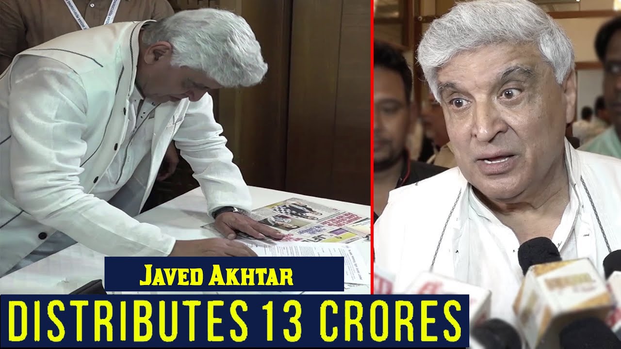 Chairman Of IPRS Javed Akhtar Distributes 13 Crores To Authors Composers As Royalty