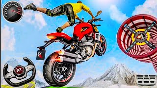 GT Moto Stunt 3D: Driving Zone|| Bike Flying In The Sky! Android Gameplay #1#bikestunt screenshot 2