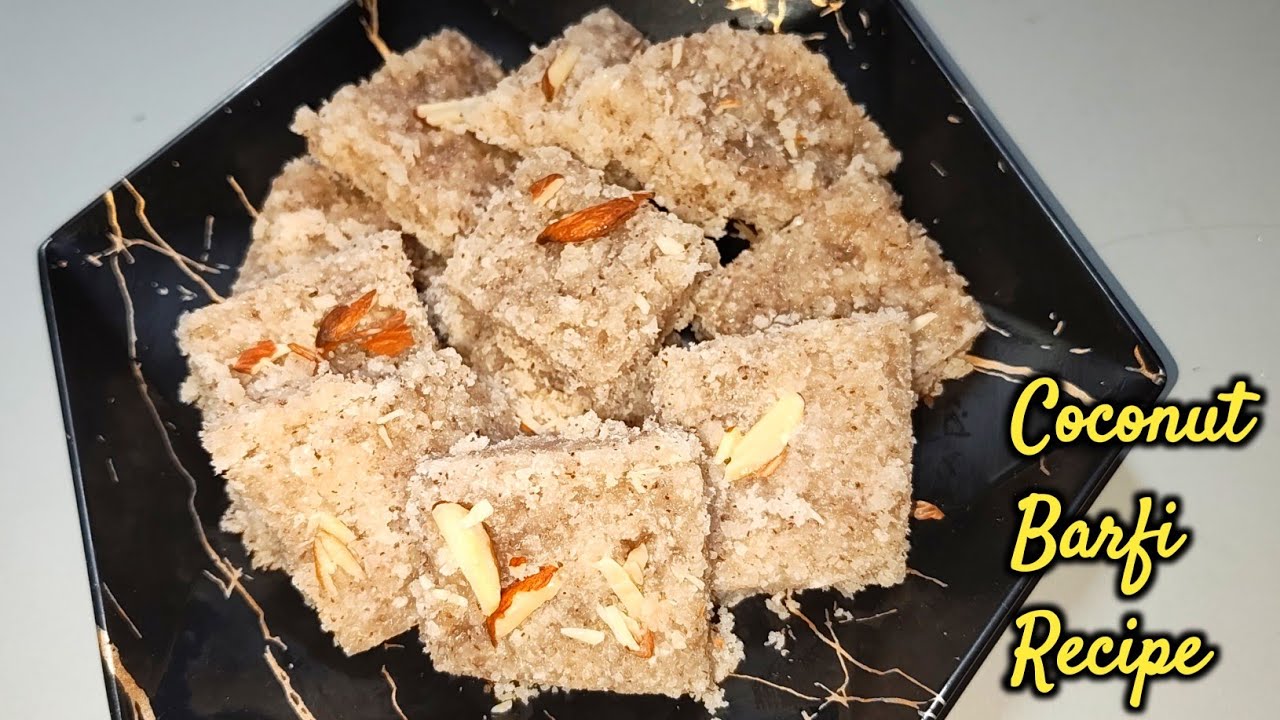 Coconut Barfi Recipe | How to make nariyal barfi at home |Nariyal ki barfi kaise banate hain 
